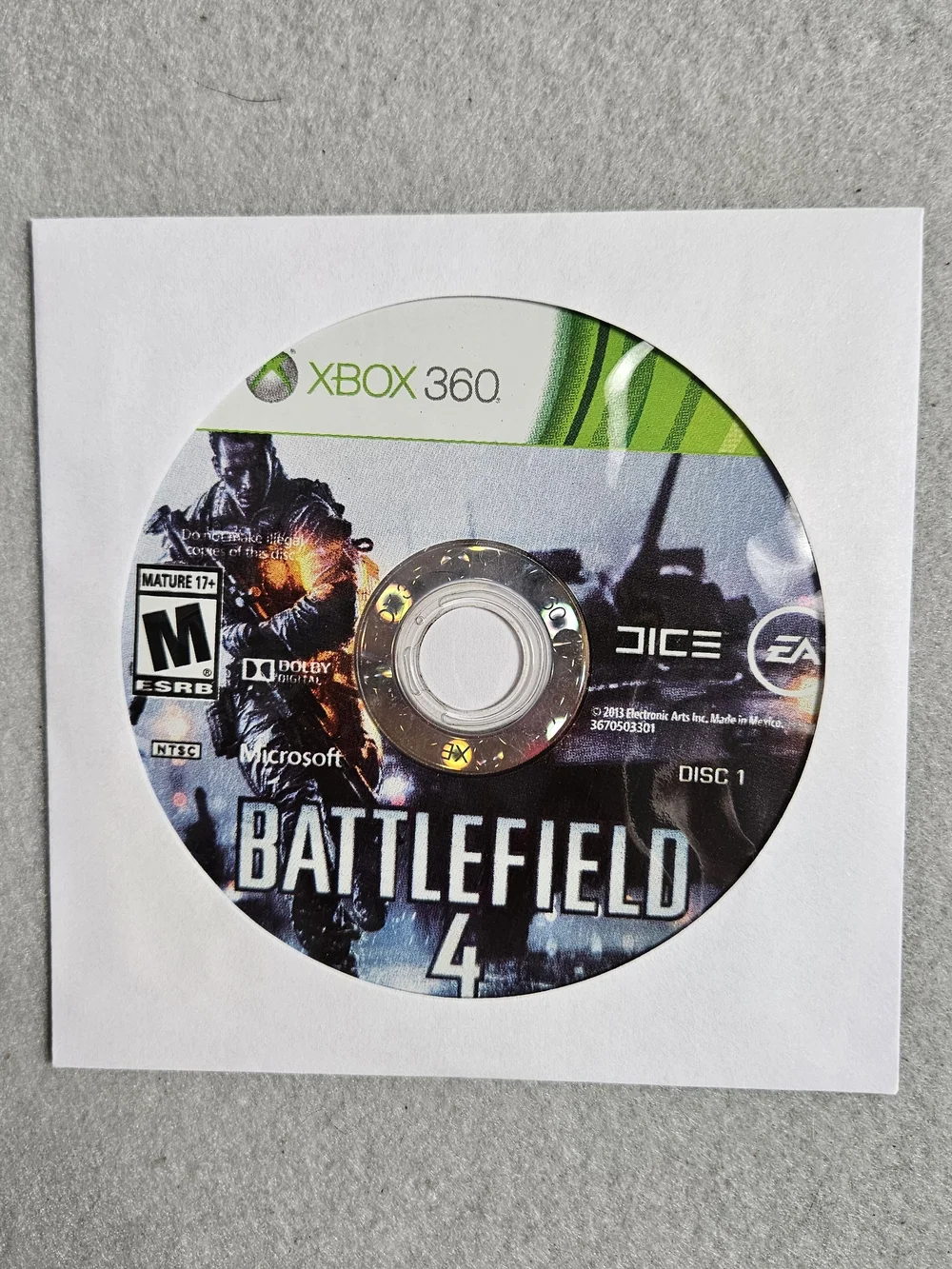 N/A battlefield disc